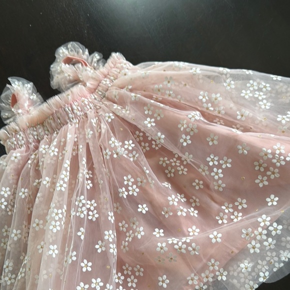 Pink Floral Kids Formal Dress - Picture 5 of 6